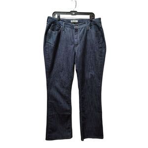 Riders Boot Cut Jeans Women's 16 M Blue Bootleg Stretch Denim 34x31